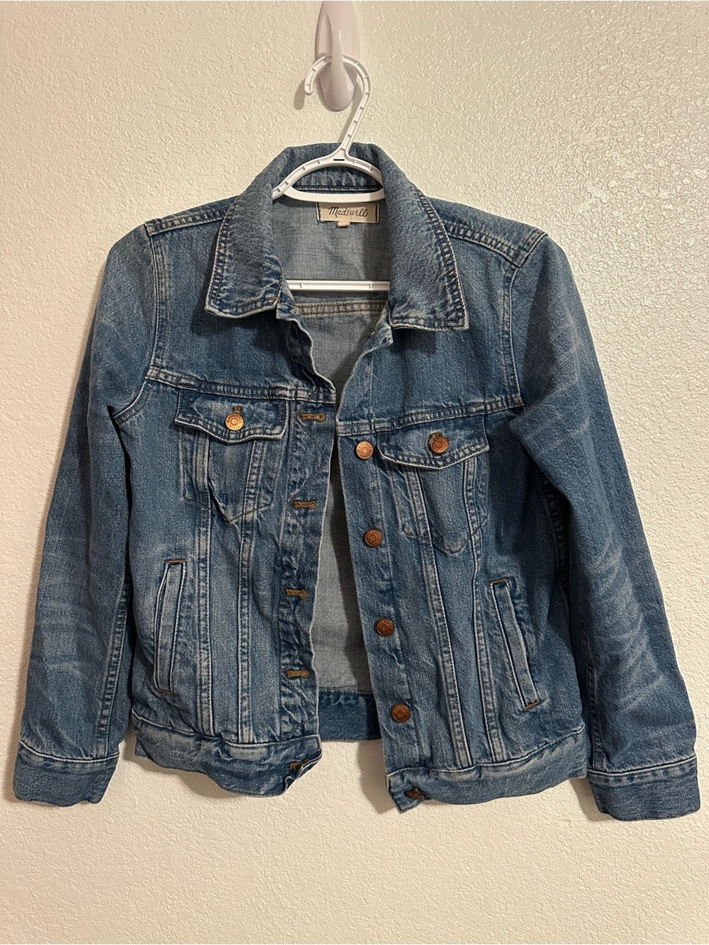 Madewell Light Blue Denim Jacket with Button Front